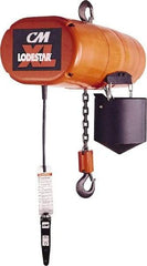 CM - 5 Ton Capacity, 6 FPM Lift Speed, 230/460 Volt, Hook Mounted Hoist - 3.5 Output hp, 20' Max Lift, 36-3/16" Min Headroom, 3 Chains - Eagle Tool & Supply