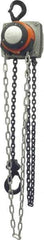 CM - 2,000 Lb Lifting Capacity, 15' Lift Height, Hand Hoist - Made from Chain, 49' Overhaul to Lift 1', 54 Lb Avg Pull to Lift Rated Load, 1 Chain - Eagle Tool & Supply