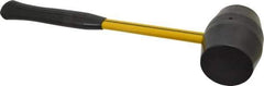 NUPLA - 2 Lb Head Rubber Mallet - 16-1/2" OAL, 16-1/4" Long Fiberglass Handle - Eagle Tool & Supply