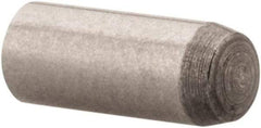 Made in USA - 2mm Diam x 5mm Pin Length 416 Stainless Steel Precision Dowel Pin - C 36-42 Hardness, 1 Beveled & 1 Rounded End - Eagle Tool & Supply