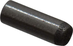 Made in USA - 2mm Diam x 6mm Pin Length 416 Stainless Steel Precision Dowel Pin - C 36-42 Hardness, 1 Beveled & 1 Rounded End - Eagle Tool & Supply