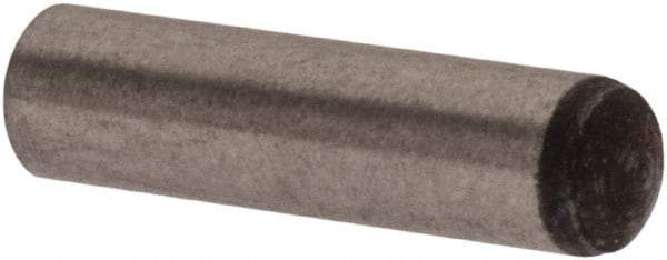 Made in USA - 2mm Diam x 8mm Pin Length 416 Stainless Steel Precision Dowel Pin - C 36-42 Hardness, 1 Beveled & 1 Rounded End - Eagle Tool & Supply