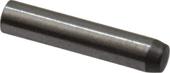 Made in USA - 2mm Diam x 10mm Pin Length 416 Stainless Steel Precision Dowel Pin - C 36-42 Hardness, 1 Beveled & 1 Rounded End - Eagle Tool & Supply