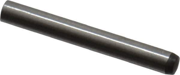 Made in USA - 2mm Diam x 16mm Pin Length 416 Stainless Steel Precision Dowel Pin - C 36-42 Hardness, 1 Beveled & 1 Rounded End - Eagle Tool & Supply