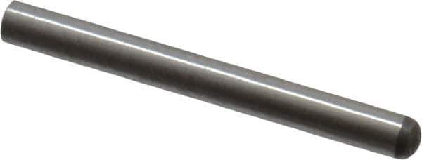 Made in USA - 2mm Diam x 20mm Pin Length 416 Stainless Steel Precision Dowel Pin - C 36-42 Hardness, 1 Beveled & 1 Rounded End - Eagle Tool & Supply