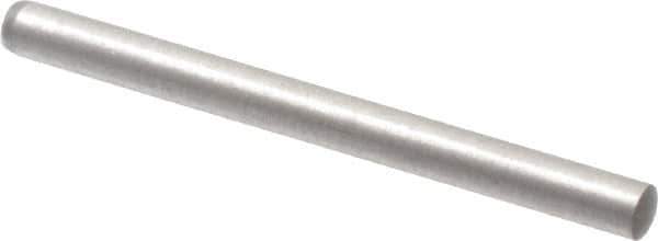 Made in USA - 2mm Diam x 24mm Pin Length 416 Stainless Steel Precision Dowel Pin - C 36-42 Hardness, 1 Beveled & 1 Rounded End - Eagle Tool & Supply