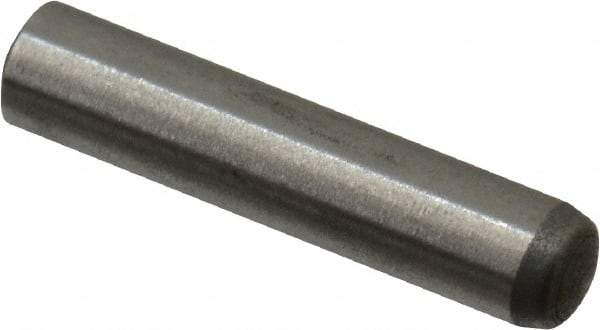 Made in USA - 2.5mm Diam x 12.5mm Pin Length 416 Stainless Steel Precision Dowel Pin - C 36-42 Hardness, 1 Beveled & 1 Rounded End - Eagle Tool & Supply