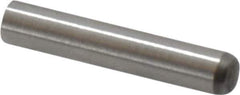 Made in USA - 2.5mm Diam x 14mm Pin Length 416 Stainless Steel Precision Dowel Pin - C 36-42 Hardness, 1 Beveled & 1 Rounded End - Eagle Tool & Supply