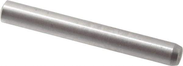 Made in USA - 2.5mm Diam x 20mm Pin Length 416 Stainless Steel Precision Dowel Pin - C 36-42 Hardness, 1 Beveled & 1 Rounded End - Eagle Tool & Supply
