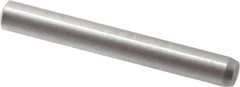 Made in USA - 2.5mm Diam x 20mm Pin Length 416 Stainless Steel Precision Dowel Pin - C 36-42 Hardness, 1 Beveled & 1 Rounded End - Eagle Tool & Supply