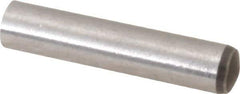 Made in USA - 4mm Diam x 20mm Pin Length 416 Stainless Steel Precision Dowel Pin - C 36-42 Hardness, 1 Beveled & 1 Rounded End - Eagle Tool & Supply