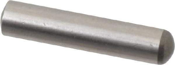 Made in USA - 5mm Diam x 24mm Pin Length 416 Stainless Steel Precision Dowel Pin - C 36-42 Hardness, 1 Beveled & 1 Rounded End - Eagle Tool & Supply