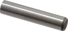 Made in USA - 6mm Diam x 30mm Pin Length 416 Stainless Steel Precision Dowel Pin - C 36-42 Hardness, 1 Beveled & 1 Rounded End - Eagle Tool & Supply