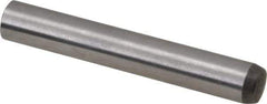 Made in USA - 6mm Diam x 40mm Pin Length 416 Stainless Steel Precision Dowel Pin - C 36-42 Hardness, 1 Beveled & 1 Rounded End - Eagle Tool & Supply