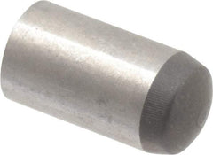 Made in USA - 8mm Diam x 16mm Pin Length 416 Stainless Steel Precision Dowel Pin - C 36-42 Hardness, 1 Beveled & 1 Rounded End - Eagle Tool & Supply