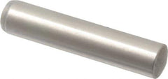 Made in USA - 8mm Diam x 40mm Pin Length 416 Stainless Steel Precision Dowel Pin - C 36-42 Hardness, 1 Beveled & 1 Rounded End - Eagle Tool & Supply