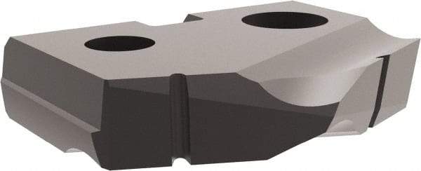 Allied Machine and Engineering - 45/64" Diam x 5/32" Thick, Seat Code 1, 132° Included Angle Spade Drill Insert - Diamond Coated, Carbide, Series T-A - Eagle Tool & Supply