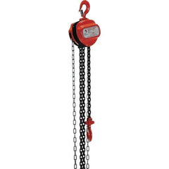 Vestil - 2,000 Lb Lifting Capacity, 10' Lift Height, Hand Hoist - Made from Chain - Eagle Tool & Supply