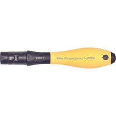 Wiha - 1 Piece, 15 to 80 In/oz, Adjustable Torque Limiting Screwdriver - 1/4" Drive - Eagle Tool & Supply