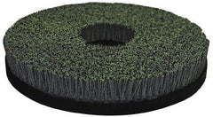 Osborn - 12" 120 Grit Silicon Carbide Crimped Disc Brush - Fine Grade, Plain Hole Connector, 1" Trim Length, 7/8" Arbor Hole - Eagle Tool & Supply