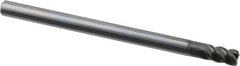 OSG - 6mm, 4 Flute, Single End, Solid Carbide, 0.5mm Corner Radius End Mill - 90mm OAL, 45° Helix, Right Hand Flute, 9mm LOC, Right Hand Cut, 18mm Extended Reach - Eagle Tool & Supply