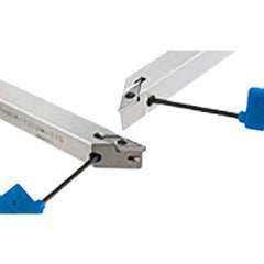 Iscar - PVAC, Right Hand Cut, 10mm Shank Height x 10mm Shank Width, Neutral Rake Indexable Turning Toolholder - 150mm OAL, VC.T Insert Compatibility, Series Isoturn - Eagle Tool & Supply