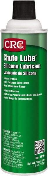 CRC - 20 oz Aerosol Nondrying Film/Silicone Penetrant/Lubricant - Clear & White, -40°F to 400°F, Food Grade - Eagle Tool & Supply