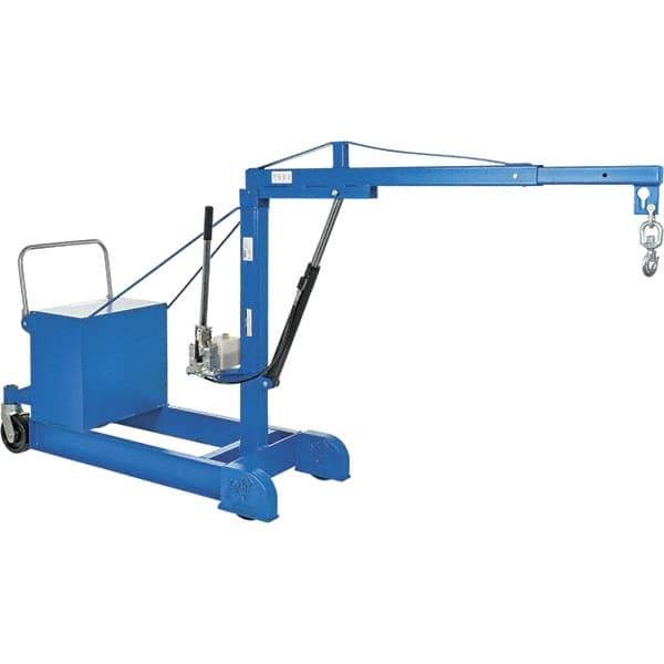 Vestil - 500 Lb Load Capacity, Steel Counter Balanced Floor Crane - 5' 17/64" Span - Eagle Tool & Supply