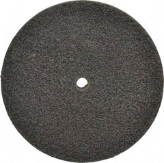 Brite Star - 6" Diam, 1/2" Face Width, 1/2" Center Hole, Fine Grade, Silicon Carbide Deburring Wheel - Unitized, Soft Density 2 Grade, 5,000 RPM - Eagle Tool & Supply