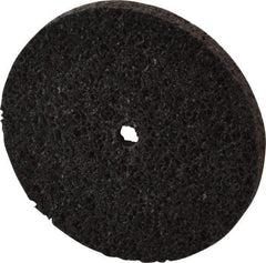 Brite Star - 3" Diam, 1/4" Face Width, 1/4" Center Hole, Medium Grade, Aluminum Oxide Deburring Wheel - Unitized, Soft Density 2 Grade, 12,100 RPM - Eagle Tool & Supply