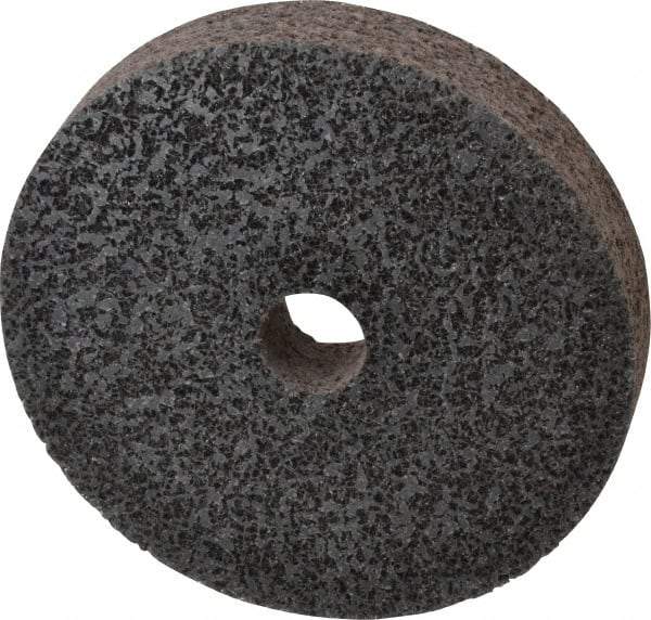 Brite Star - 6" Diam, 1" Face Width, 1" Center Hole, Medium Grade, Aluminum Oxide Deburring Wheel - Unitized, Soft Density 2 Grade, 5,000 RPM - Eagle Tool & Supply