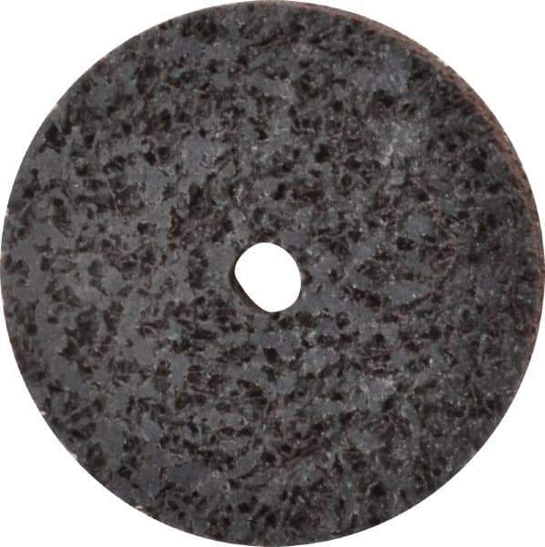Brite Star - 2" Diam, 1/4" Face Width, 1/4" Center Hole, Medium Grade, Aluminum Oxide Deburring Wheel - Unitized, Soft Density 2 Grade, 16,100 RPM - Eagle Tool & Supply