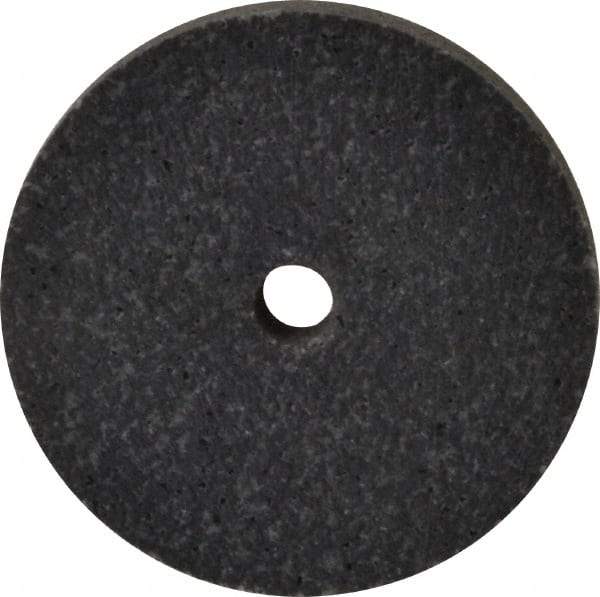 Brite Star - 2" Diam, 1/4" Face Width, 1/4" Center Hole, Fine Grade, Silicon Carbide Deburring Wheel - Unitized, Medium Density 3 Grade, 16,100 RPM - Eagle Tool & Supply