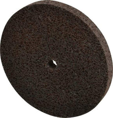 Brite Star - 3" Diam, 1/4" Face Width, 1/4" Center Hole, Fine Grade, Aluminum Oxide Deburring Wheel - Unitized, Medium Density 5 Grade, 15,100 RPM - Eagle Tool & Supply