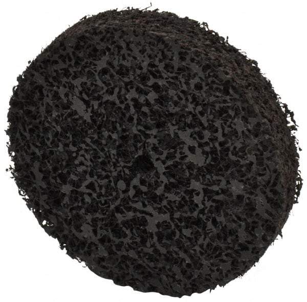 Brite Star - 3" Diam, 1/2" Face Width, 1/4" Center Hole, Medium Grade, Aluminum Oxide Deburring Wheel - Unitized, Soft Density 2 Grade, 10,000 RPM - Eagle Tool & Supply