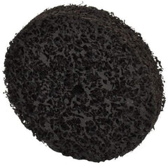 Brite Star - 3" Diam, 1/2" Face Width, 1/4" Center Hole, Medium Grade, Aluminum Oxide Deburring Wheel - Unitized, Soft Density 2 Grade, 10,000 RPM - Eagle Tool & Supply