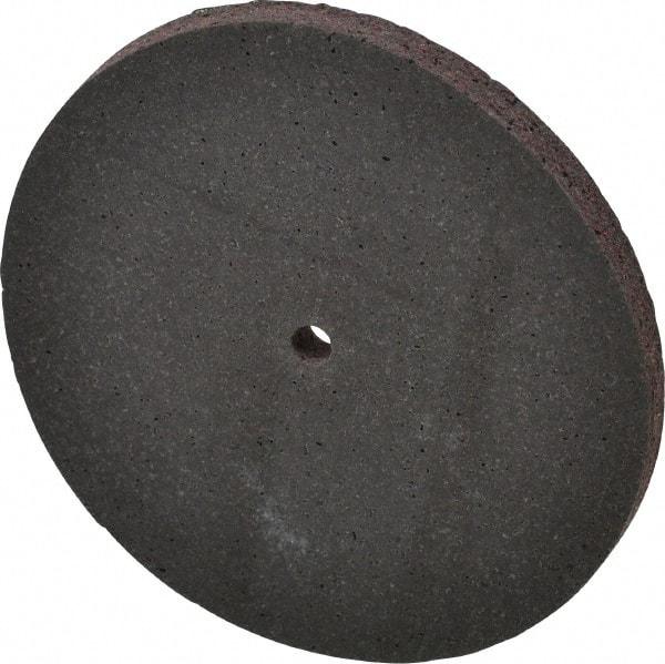 Brite Star - 4" Diam, 1/4" Face Width, 1/4" Center Hole, Medium Grade, Aluminum Oxide Deburring Wheel - Unitized, Hard Density 7 Grade, 12,100 RPM - Eagle Tool & Supply