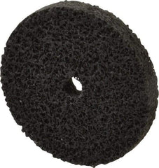 Brite Star - 2" Diam, 1/4" Face Width, 1/4" Center Hole, Fine Grade, Silicon Carbide Deburring Wheel - Unitized, Soft Density 2 Grade, 16,100 RPM - Eagle Tool & Supply