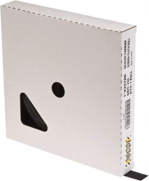 Tru-Maxx - 1" x 25 Yd 220 Grit Silicon Carbide Screen Roll - Fine Grade - Eagle Tool & Supply
