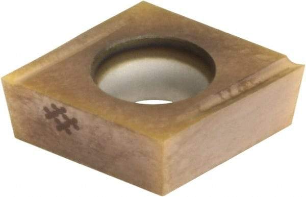 Sumitomo - CCGT21.50.5 FX Grade AC530U Carbide Turning Insert - TiAlN/AlCrN Finish, 80° Diamond, 1/4" Inscr Circle, 3/32" Thick, 0.0078" Corner Radius - Eagle Tool & Supply