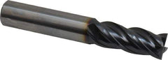 OSG - 7/16", 1" LOC, 7/16" Shank Diam, 2-3/4" OAL, 4 Flute, Solid Carbide Square End Mill - Single End, TiAlN Finish, Straight Flute, 35° Helix, Centercutting, Right Hand Cut, Right Hand Flute, Series VG441 - Eagle Tool & Supply