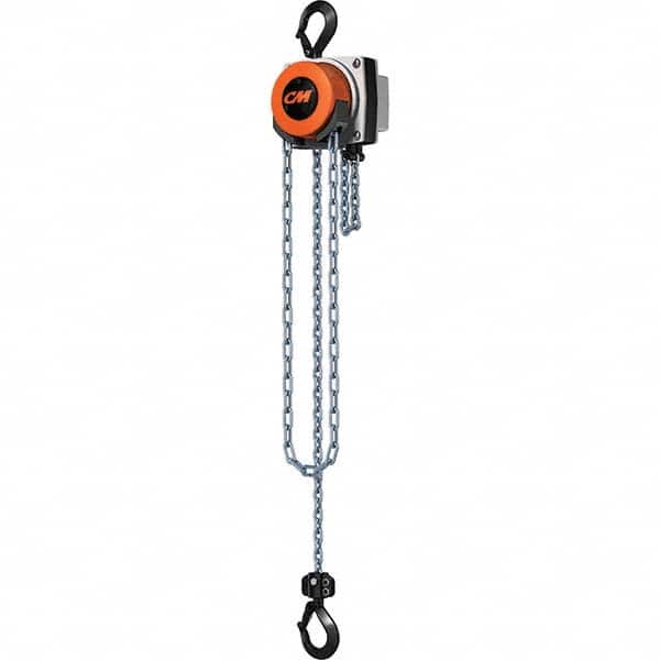 CM - 2,000 Lb Capacity, 20' Lift Height, Chain Manual Hoist - Eagle Tool & Supply