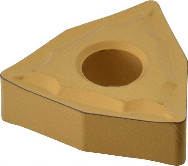 Sumitomo - WNMG432 ESU Grade AC820P Carbide Turning Insert - 80° Trigon, 1/2" Inscr Circle, 3/16" Thick, 1/32" Corner Radius - Eagle Tool & Supply