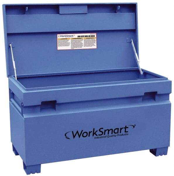 Value Collection - 48" Wide x 24-3/16" Deep x 28-5/16" High Job Site Box - Steel, Blue - Eagle Tool & Supply