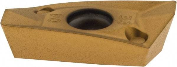 Kennametal - EP1404 Grade KC725M Carbide Milling Insert - TiN/TiCN/TiN Finish, 0.1772" Thick, 0.4mm Corner Radius - Eagle Tool & Supply