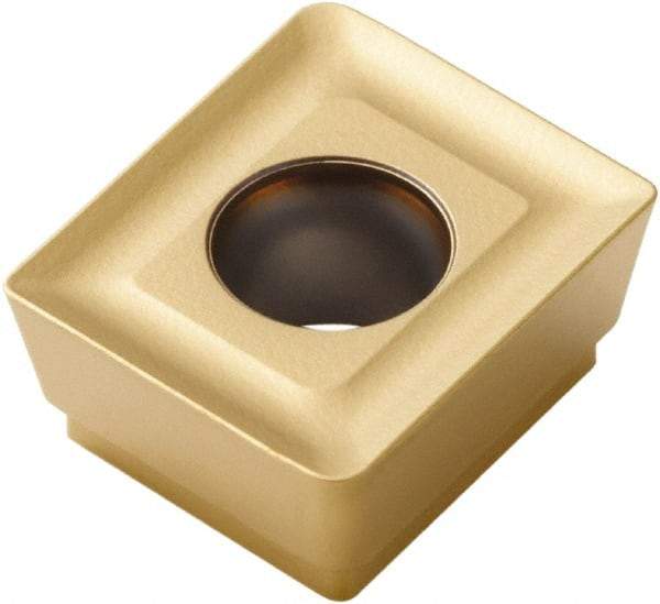 Seco - ACMT150612 M14 Grade F40M Carbide Milling Insert - TiAlN/TiN Finish, 1/4" Thick, 0.047" Corner Radius - Eagle Tool & Supply