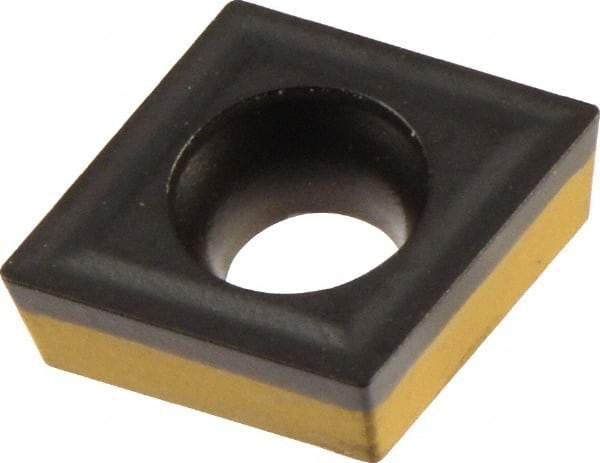Iscar - CCMT2-0 Grade IC8250 Carbide Turning Insert - TiCN/Al2O3/TiN Finish, 80° Diamond, 1/4" Inscr Circle, 3/32" Thick, 0.008" Corner Radius - Eagle Tool & Supply