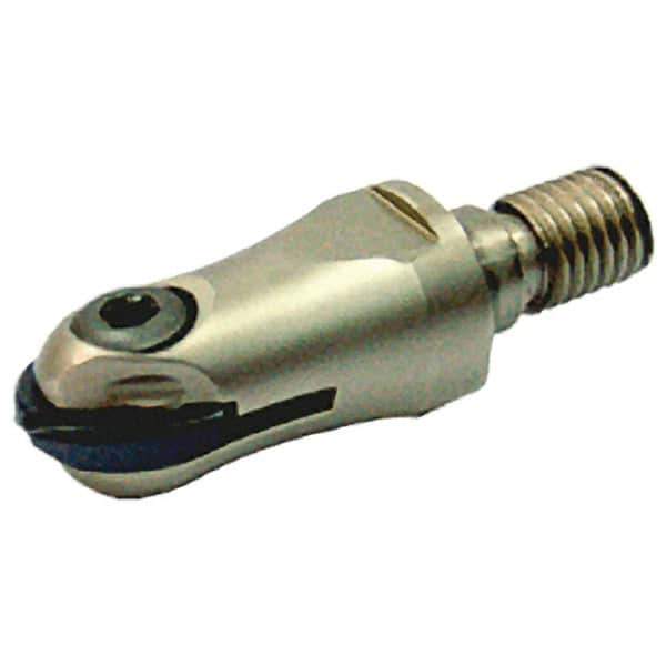 Iscar - 20mm Cut Diam, 59mm OAL, Indexable Ball Nose End Mill - 37mm Head Length, M12 Modular Connection, HCM-M Toolholder, HBF-QF, HBR-QF, HCD-QF, HCR Insert - Eagle Tool & Supply