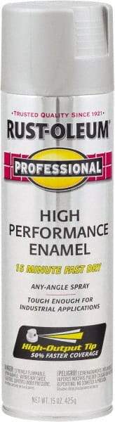 Rust-Oleum - Stainless Steel, Gloss, Rust Proof Enamel Spray Paint - 14 Sq Ft per Can, 15 oz Container, Use on Multipurpose - Eagle Tool & Supply