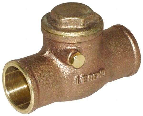 Legend Valve - 1/2" Cast Brass Check Valve - Service Check Valve, Sweat, 200 WOG - Eagle Tool & Supply